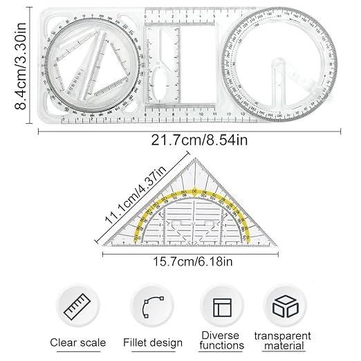 Multifunctional Geometric Measuring & Layout Tools